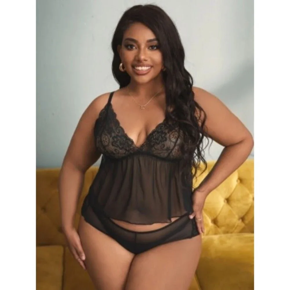 SHEIN | Intimates & Sleepwear | 2xl 6 Plus Contrast Lace Sheer Mesh Lingerie Set | Poshmark SHEIN | Intimates & Sleepwear | 2xl 6 Plus Contrast Lace Sheer Mesh Lingerie Set | Poshmark